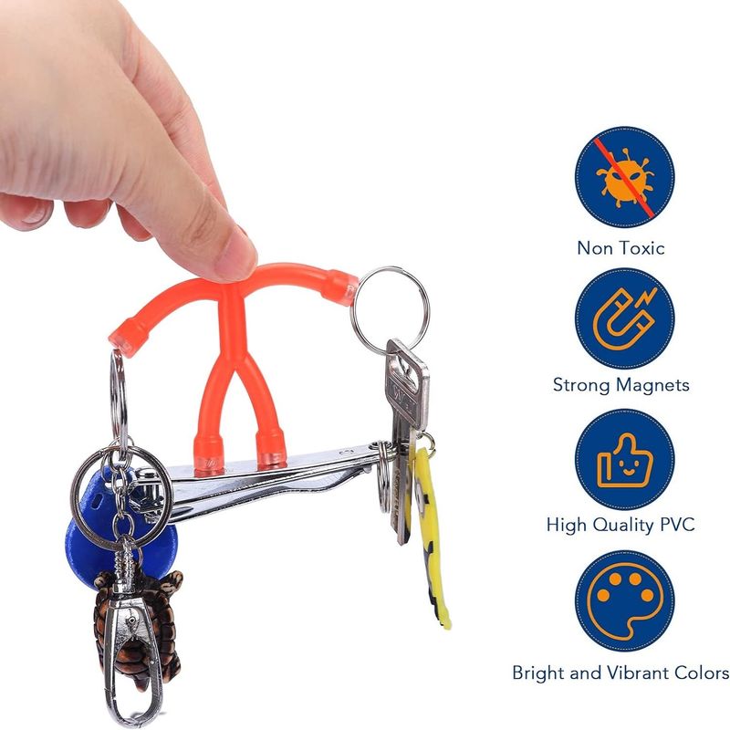 10 PCS Magnés de réfrigérateur humanoïdes Jouets magnétiques colorés pour enfants et décoration