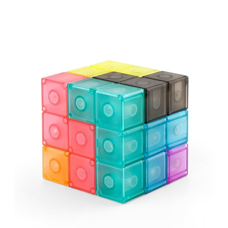 Cube de Rubik magnétique 3D Cube de puzzle magnétique de 7 formes pour les enfants