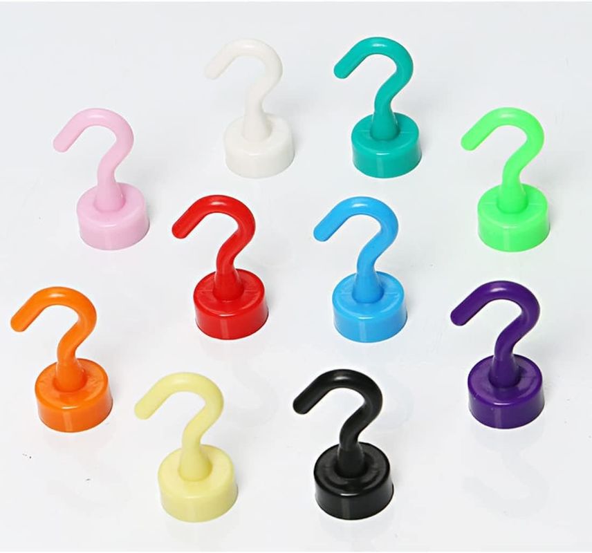 Des crochets magnétiques colorés décoratifs des crochets magnétiques de garage certifiés ISO FDA