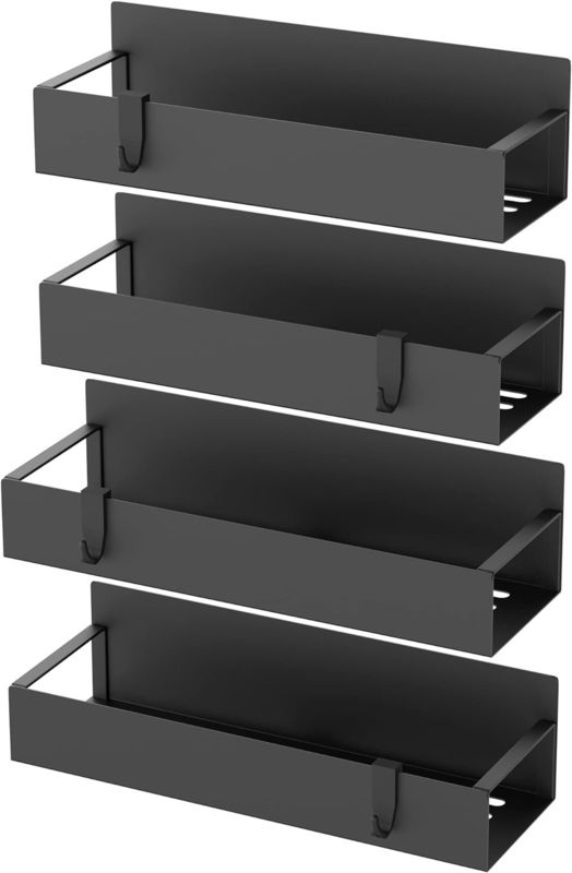 Étagère magnétique résistante à la rouille Étagère magnétique pour épices pour réfrigérateur et four