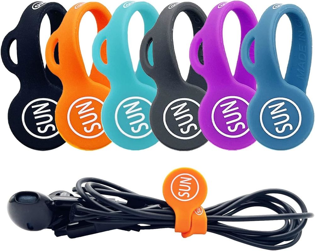 6PCS organiseur de câble magnétique couleur porte-câbles pour écouteurs pour l'école de bureau à domicile
