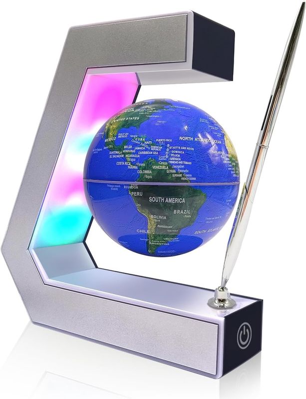 Lumière de lévitation magnétique avec contrôle tactile et stylo