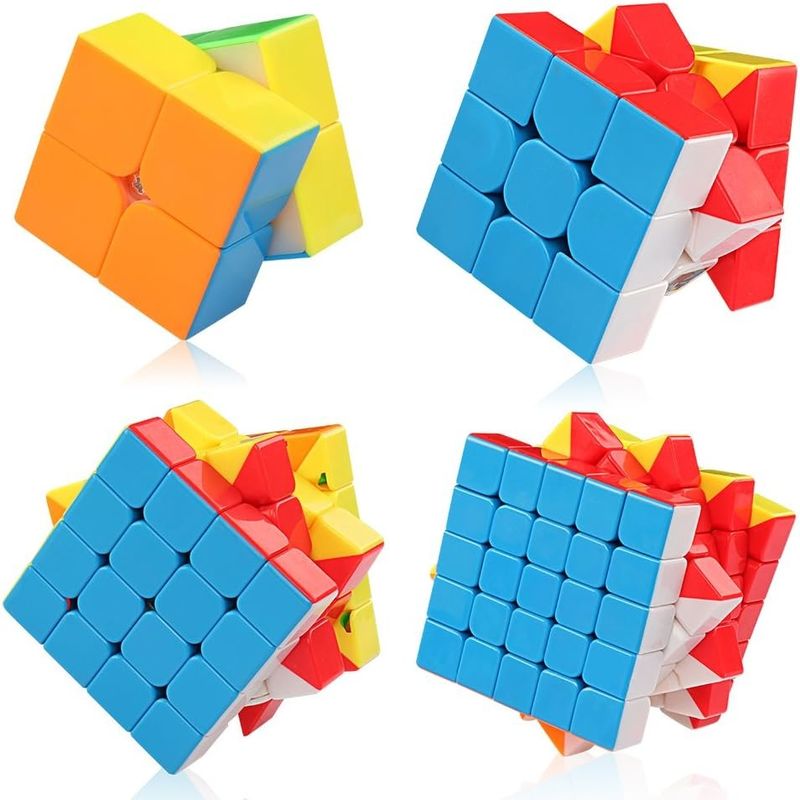 Rubik's Cube magnétique multicolore avec 2x2 3x3 4x4 5x5 série pour la collection actuelle