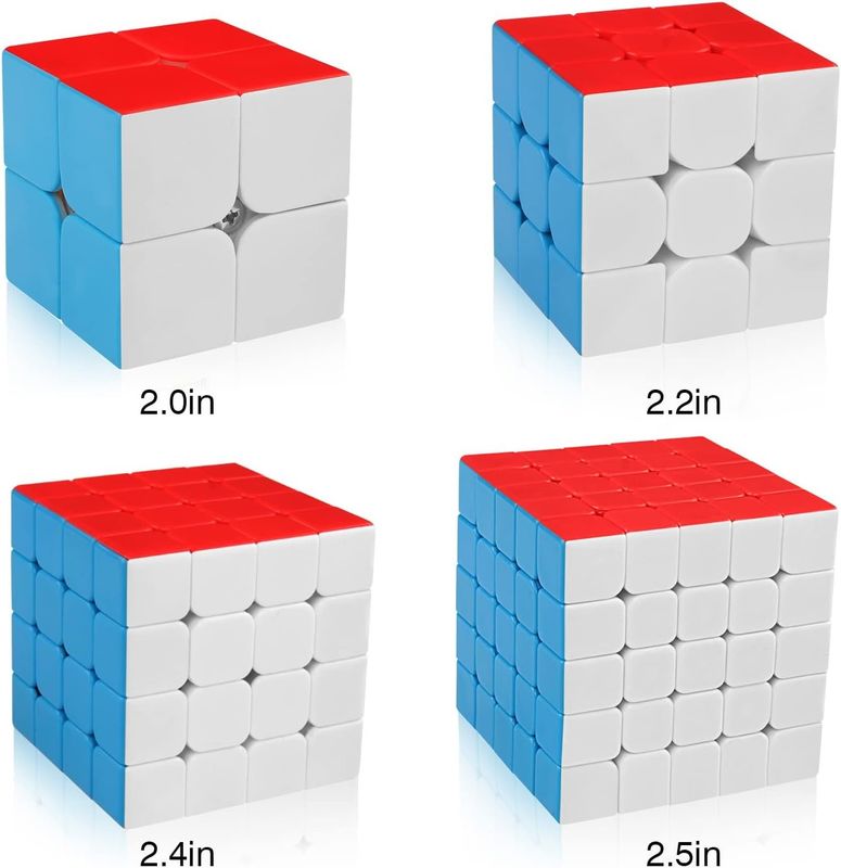 Rubik's Cube magnétique multicolore avec 2x2 3x3 4x4 5x5 série pour la collection actuelle