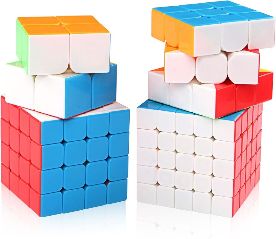 Rubik's Cube magnétique multicolore avec 2x2 3x3 4x4 5x5 série pour la collection actuelle