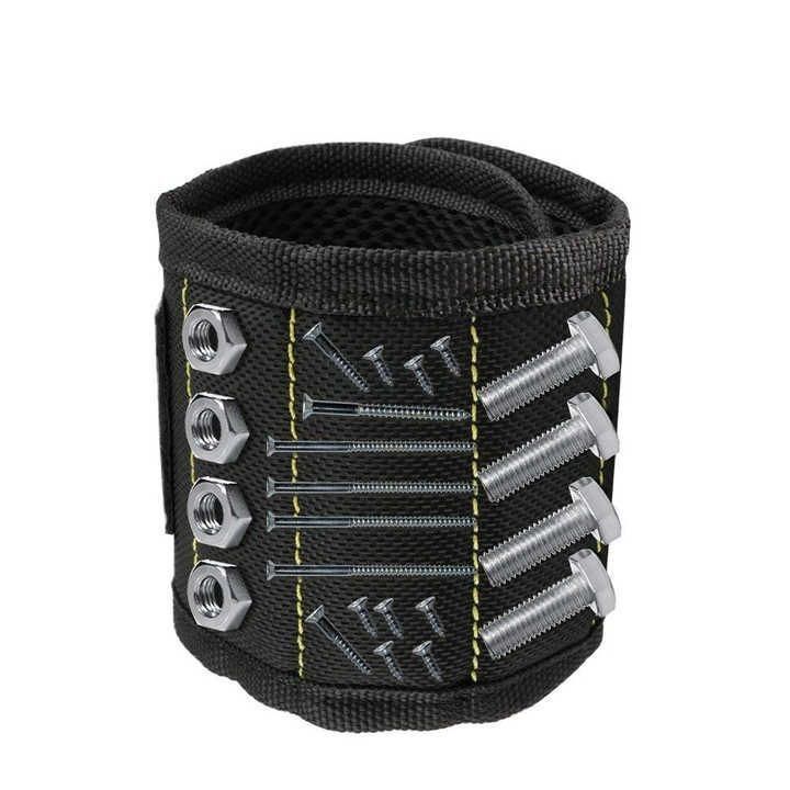 Bracelet magnétique réglable avec des aimants puissants pour absorber les vis et les forages