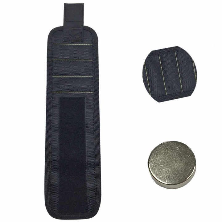 Bracelet magnétique réglable avec des aimants puissants pour absorber les vis et les forages