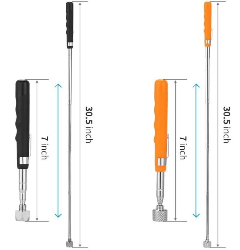 Outil de capture magnétique télescopique stylo extensible en acier inoxydable