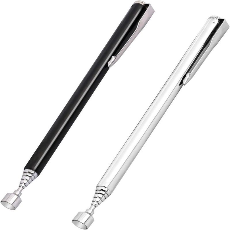 Outil de prise magnétique stylo extensible en acier inoxydable