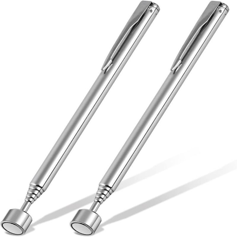 Outil de prise magnétique stylo extensible en acier inoxydable