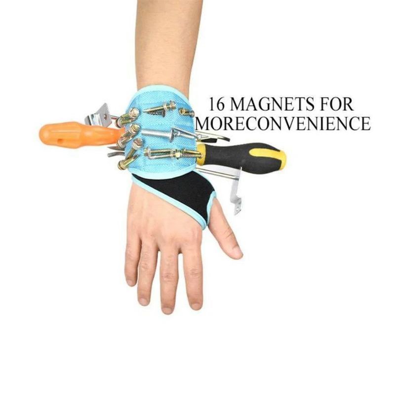 Protection du travail Bracelet magnétique pour la tenue des vis de forage des morceaux des clous des poignets porte-outils ceintures