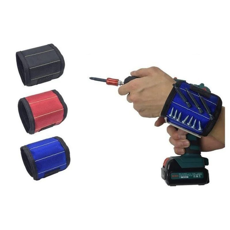 Bracelet magnétique fort pour tenir des vis Des clous pour forer des morceaux de poignet ceintures porte-outils