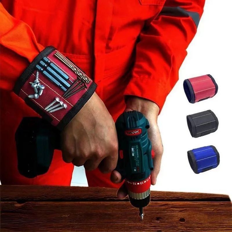 Bracelet magnétique fort pour tenir des vis Des clous pour forer des morceaux de poignet ceintures porte-outils