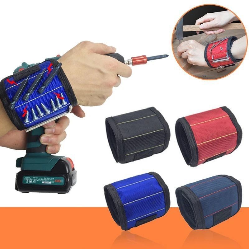 Kit d'outils à bracelet magnétique portable Bracelet d'outils à bracelet magnétique fort Bracelet d'outils à bracelet magnétique avec outil de récupération télescopique Outils de travail du bois Accessoires de réparation