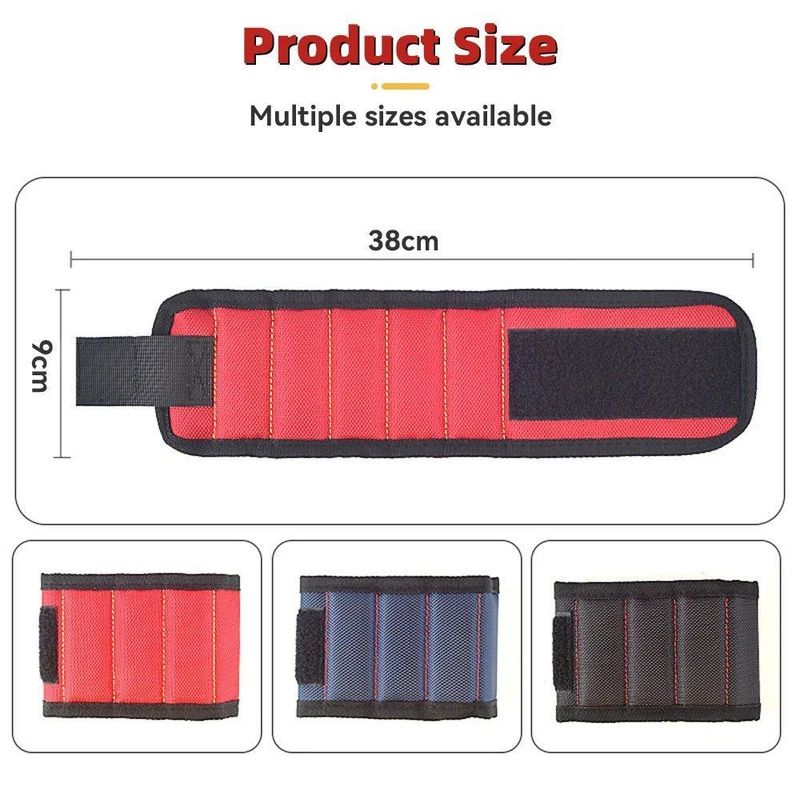 Kit d'outils à bracelet magnétique portable Bracelet d'outils à bracelet magnétique fort Bracelet d'outils à bracelet magnétique avec outil de récupération télescopique Outils de travail du bois Accessoires de réparation