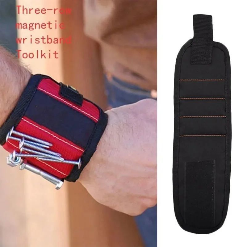 Bracelet magnétique sac à outils portable Magnet électricien ceinture d'outil de poignet vis d'ongles perçage pièces de bracelet