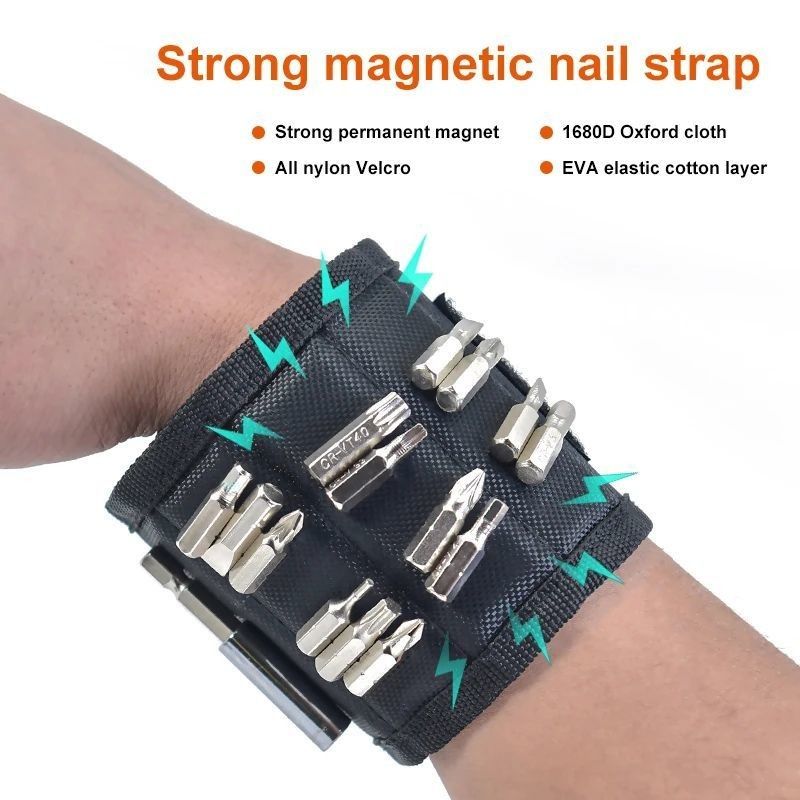 Sac à outils portable et bracelet magnétique personnalisé avec des aimants puissants pour électriciens