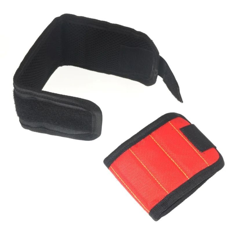 Ceinture de poignet magnétique forte sac à outils Oxford Tissu ceinture de poignet portable vis outil de ongles
