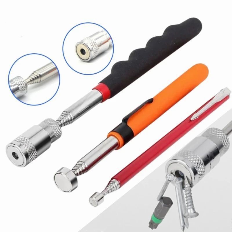 Plume magnétique télescopique avec outil de ramassage magnétique portable léger outil de ramassage à longue portée extensible