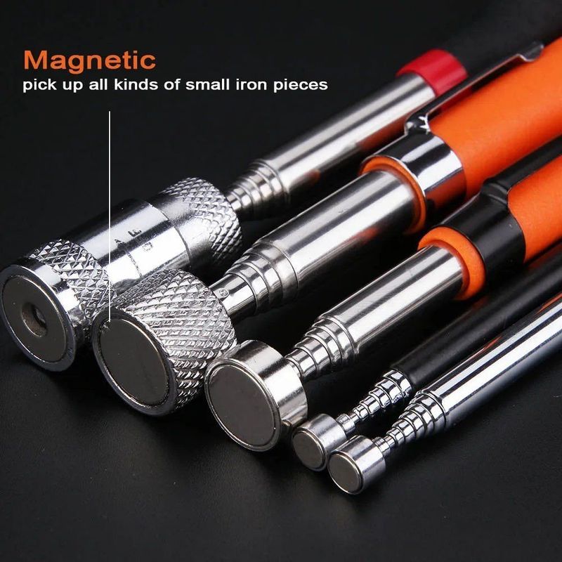 Plume magnétique télescopique avec outil de ramassage magnétique portable léger outil de ramassage à longue portée extensible