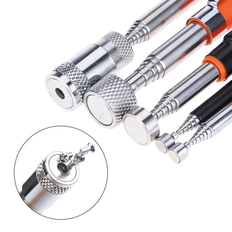 Plume magnétique télescopique avec outil de ramassage magnétique portable léger outil de ramassage à longue portée extensible