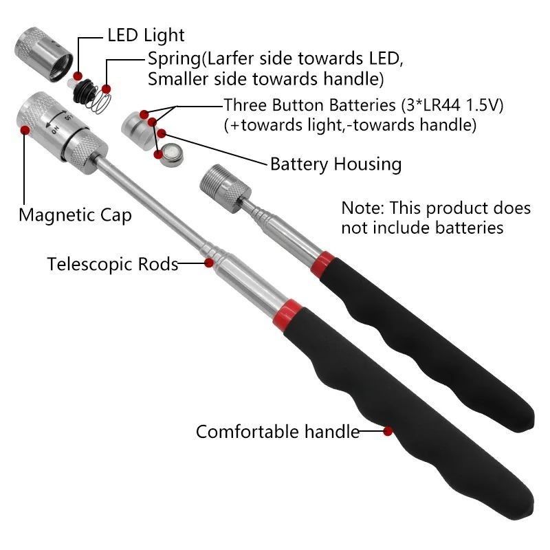 Téléscopic Magnet Mini Portable Heavy Duty Magnétique Pick-up Nut Ensemble d'outils à la maison