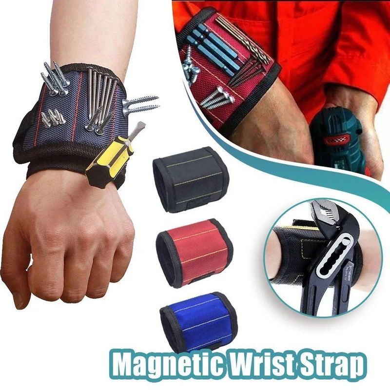 Kit d'outils de bracelet magnétique portable Bracelet d'outils magnétique fort Bracelet d'outils téléscopique