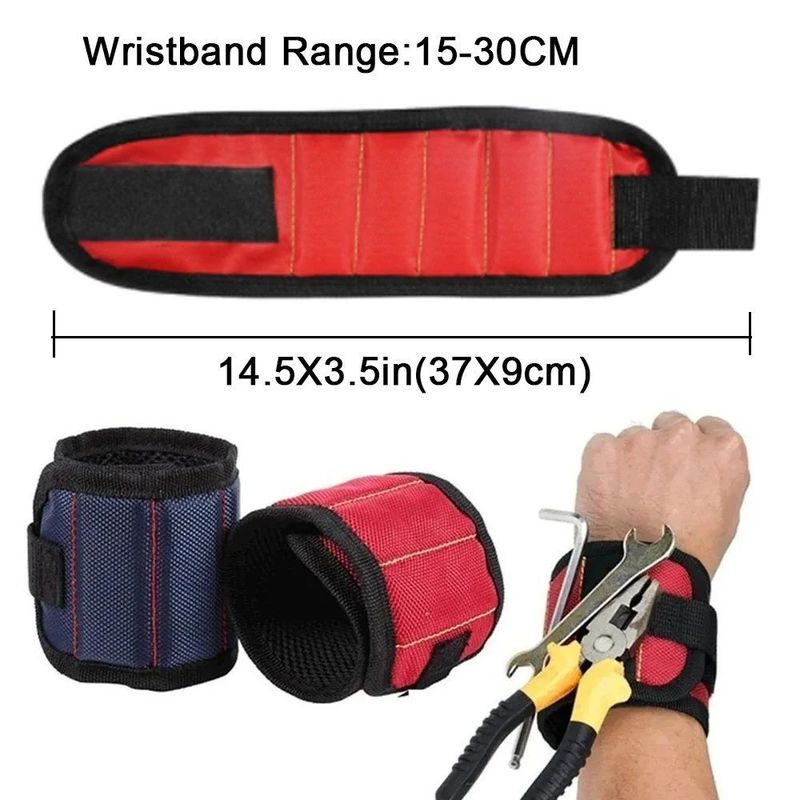 Kit d'outils de bracelet magnétique portable Bracelet d'outils magnétique fort Bracelet d'outils téléscopique