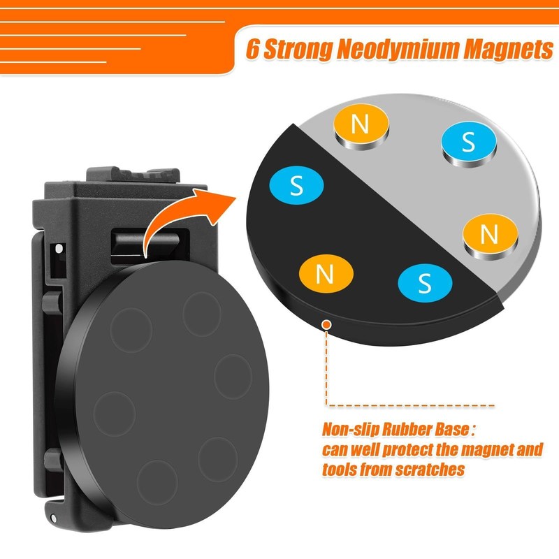 Garniture de ceinture magnétique, garniture de ceinture d'outil lourd, garniture de ceinture anti-dérapant, support d'outil magnétique