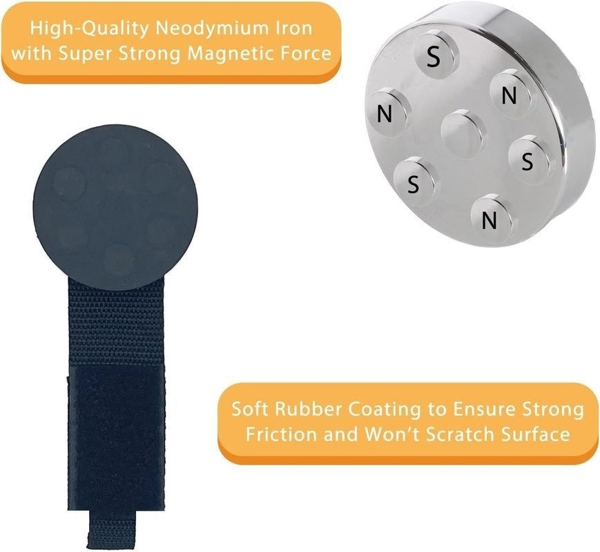 Porteur d'outil magnétique rétractable pour travaux lourds avec corde d'extension