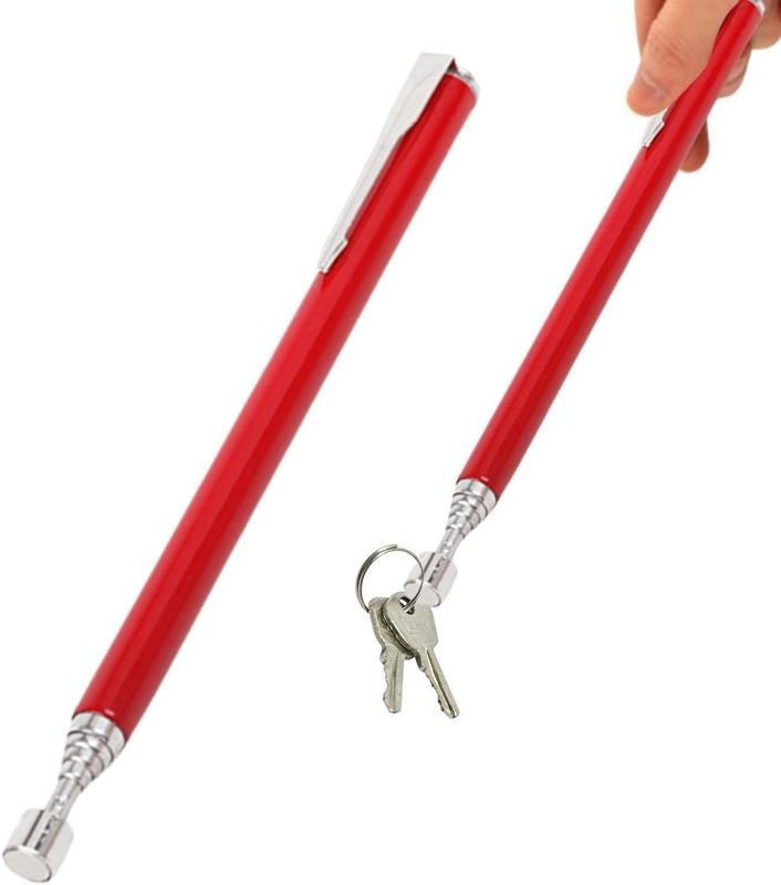 Outil de ramassage magnétique télescopique Outil pratique pour vis écrous broches, balayeuses magnétiques