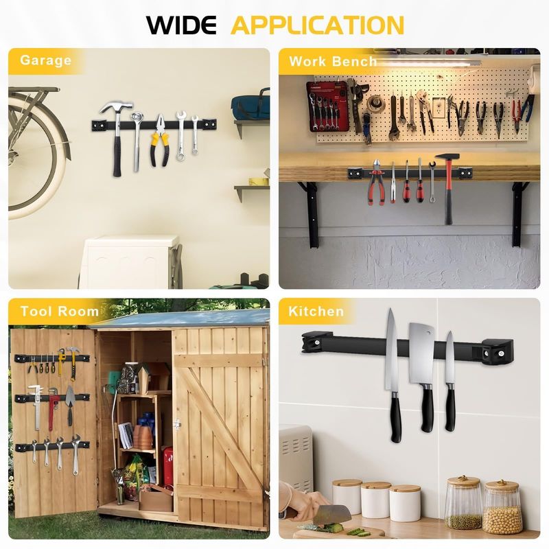 Tapeau magnétique pour outillage pour organisation d'outils de garage