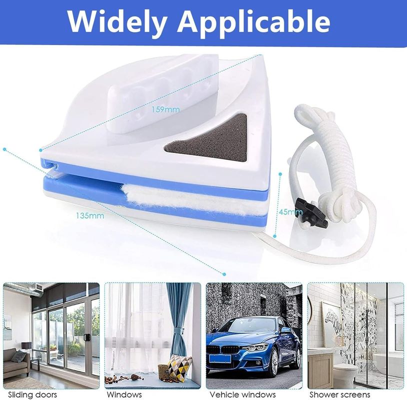Nettoyeur de fenêtres magnétique extérieur, brosse à fenêtres double face Outils de nettoyage d'essuie-glace à vendre