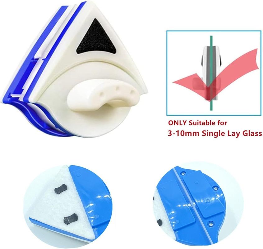 Nettoyeur de fenêtres magnétique extérieur, brosse à fenêtres double face Outils de nettoyage d'essuie-glace à vendre
