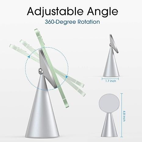 Support magnétique pour téléphone Compatible avec iPhone 13 et iPhone 12, Mini, Pro et Pro Max, support en aluminium réglable