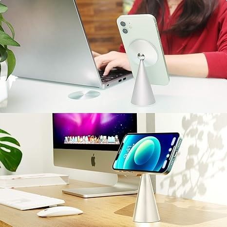 Support magnétique pour téléphone Compatible avec iPhone 13 et iPhone 12, Mini, Pro et Pro Max, support en aluminium réglable