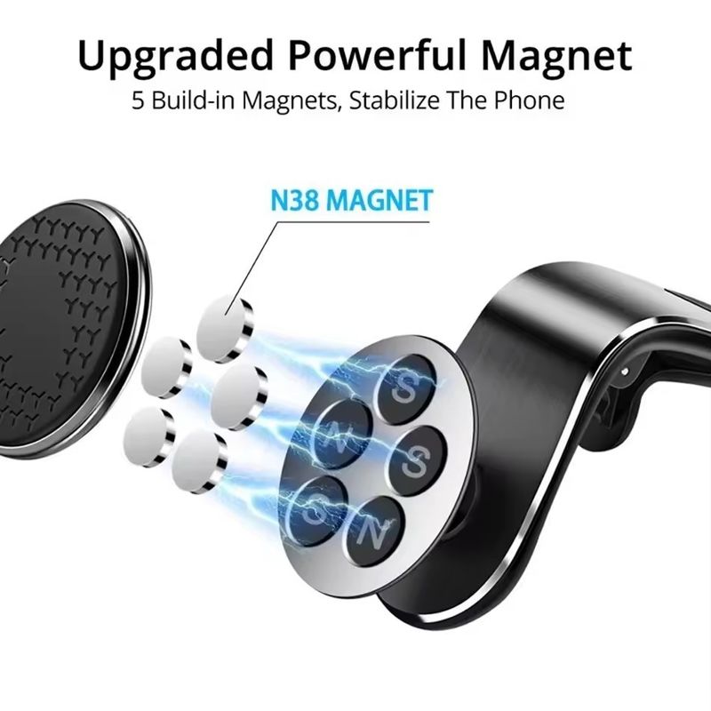 Maintien du téléphone magnétique pour voiture Maintien du magnétique de ventilation pour voiture Montage GPS Smartphone Appui mobile dans le support de voiture pour iPhone Xiaomi Samsun