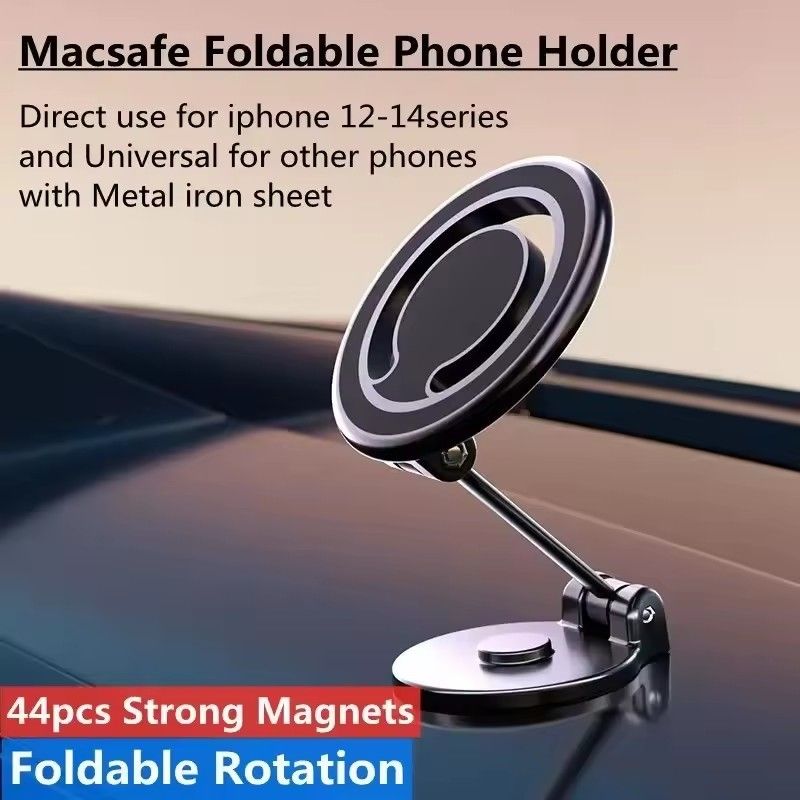1080 Magnétique Porte-téléphone pour voiture Magnétique Porte-téléphone pour voiture Monture cellulaire Support de téléphone intelligent dans la voiture Pour iPhone 15 14 13 12 11 Samsung
